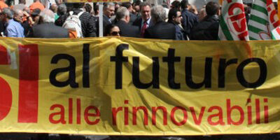 Legambiente con i porduttori di fotovoltaio in regione per appoggiare l'economia veneta