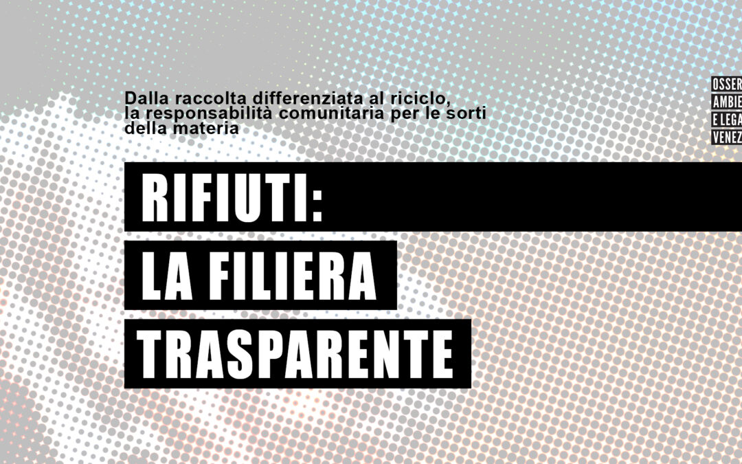 È L'ORA DELLA MATERIA RINNOVABILE