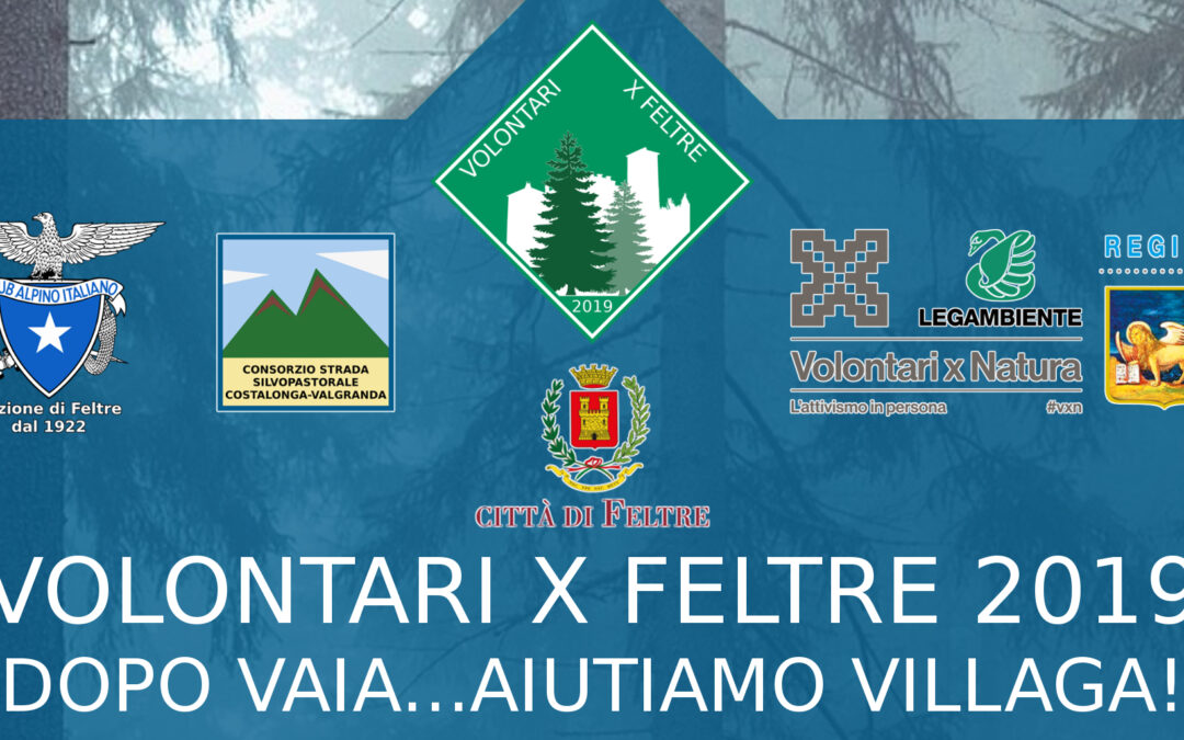 Volontari X Feltre: campo di volontariato dal 27 luglio all'11 agosto