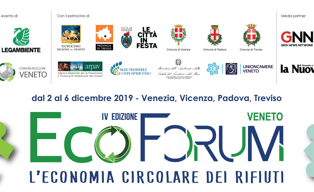 EcoForum Veneto 2019: economia circolare e buone pratiche