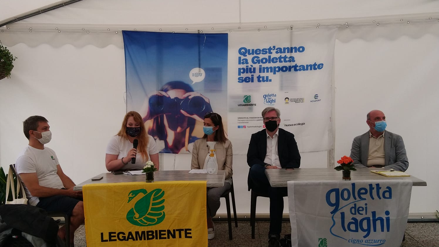 Il monitoraggio della Goletta dei Laghi di Legambiente sul Lago Santa Croce