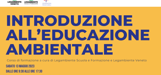 Introduzione all’educazione ambientale – Aperte le iscrizioni!
