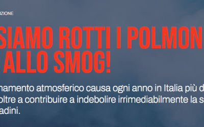 Ci siamo rotti i polmoni. No allo smog!
