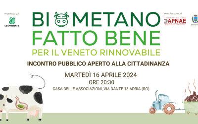 Biometano Fatto Bene_incontro pubblico con la cittadinanza