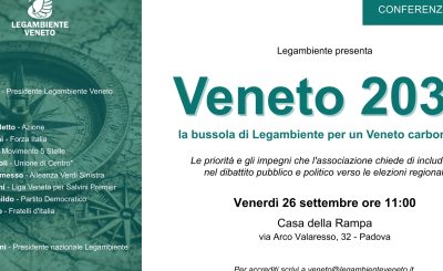 Legambiente lancia “Veneto 2030”: una “Bussola” per il futuro sostenibile della regione