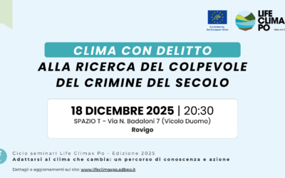 “Clima con delitto”, il prossimo appuntamento del River Café in Veneto