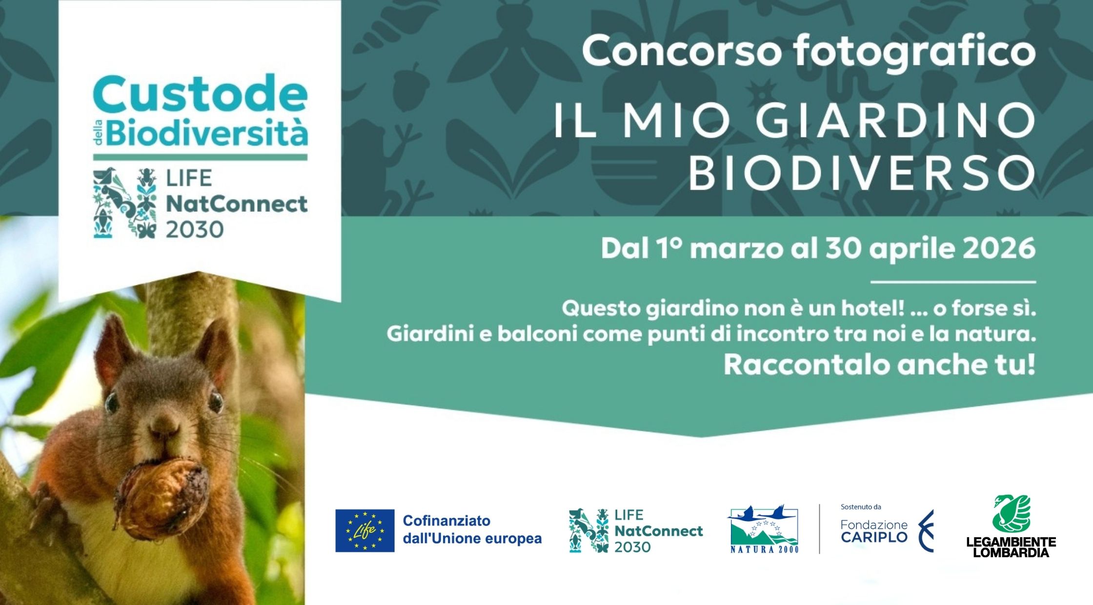 Concorso fotografico “IL MIO GIARDINO BIODIVERSO” – Edizione 2026