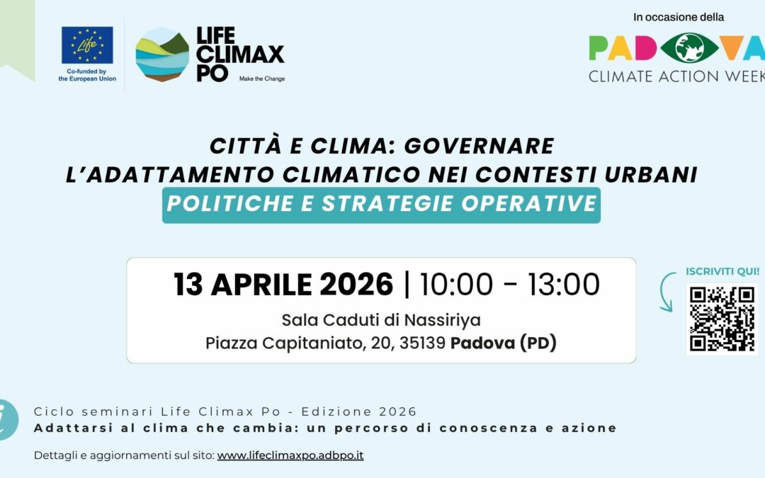 Città e clima: Governare l’adattamento climatico nei contesti urbani – politiche e strategie operative