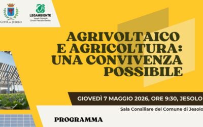 Agrivoltaico e convivenza con l’agricoltura: a Jesolo un convegno sulle possibilità